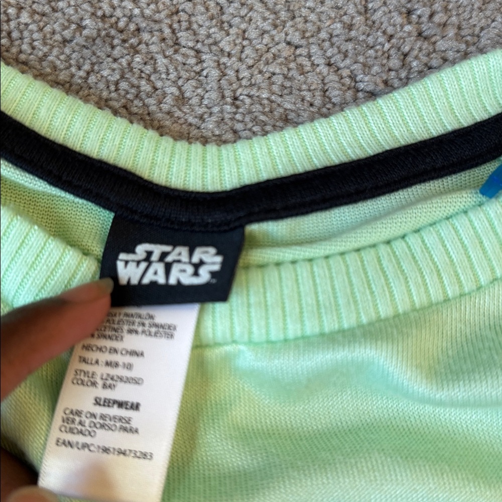 Star Wars Yoda Green "This Is My Good Side" Pajama Set SIZE M - Picture 4 of 8